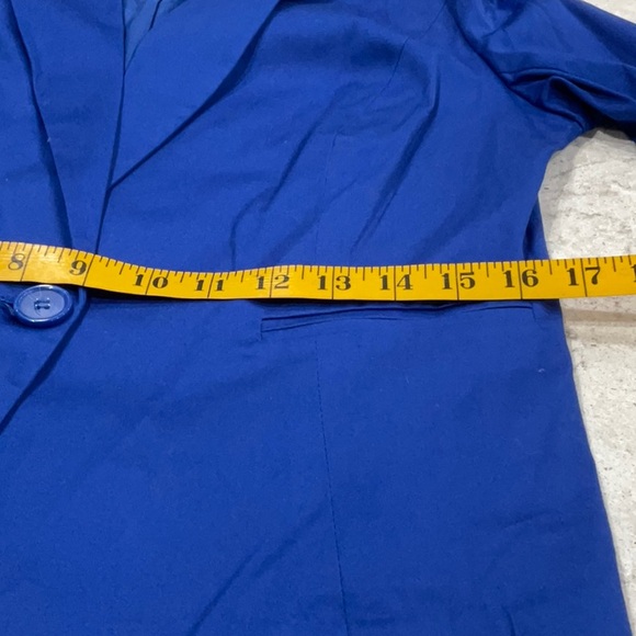EST. 1946 king blue blazer three-quarter sleeve size S - Picture 12 of 13